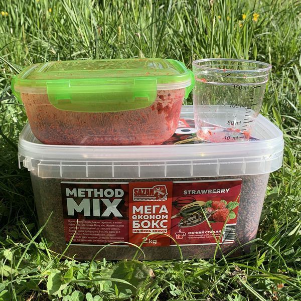 2кг. Метод мікс МЕГА Бокс "Полуниця" / 2kg. Method Mix MEGA Box "Strawberry" 89001 фото